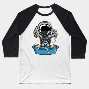 Astronaut Bath Tub Baseball T-Shirt